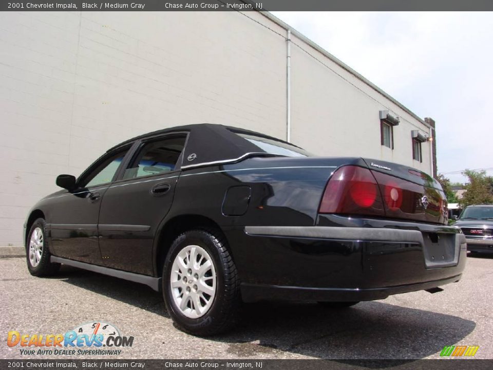 2001 Chevrolet Impala Black / Medium Gray Photo #7