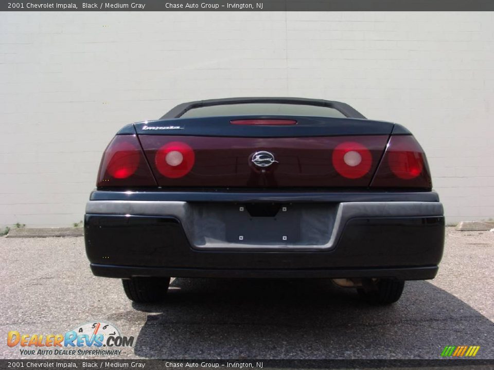 2001 Chevrolet Impala Black / Medium Gray Photo #8