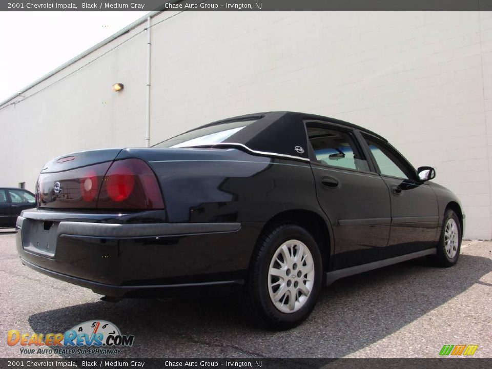 2001 Chevrolet Impala Black / Medium Gray Photo #9