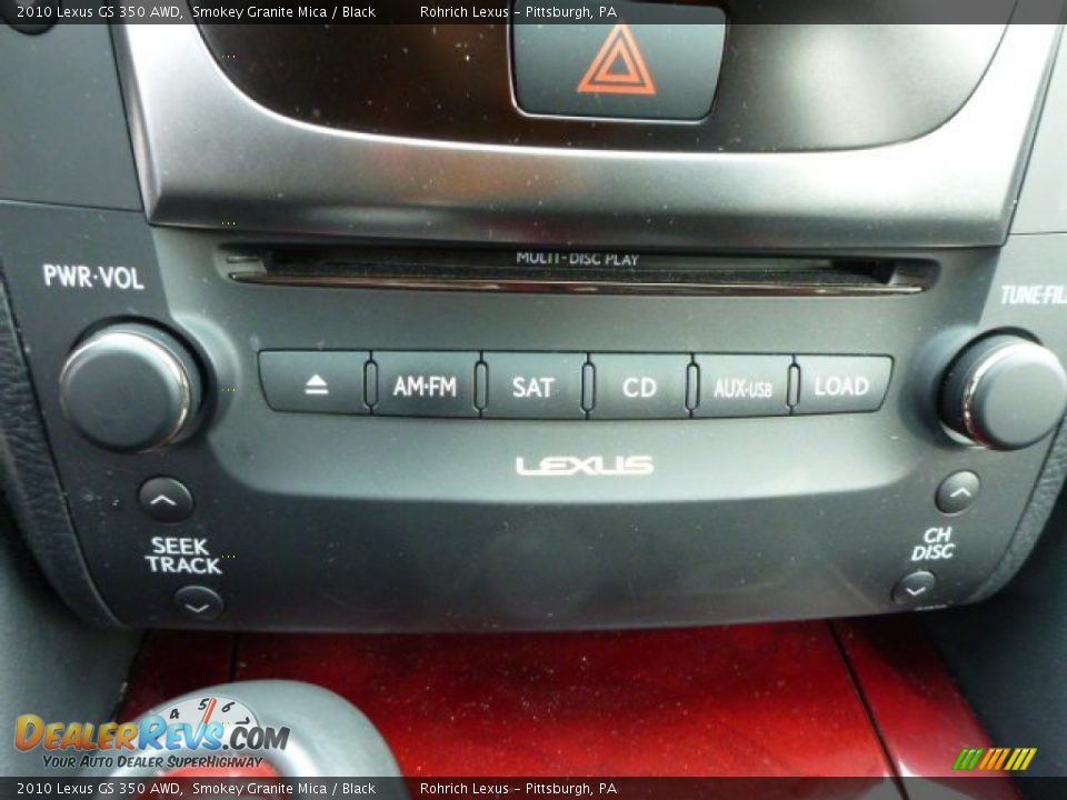 2010 Lexus GS 350 AWD Smokey Granite Mica / Black Photo #24