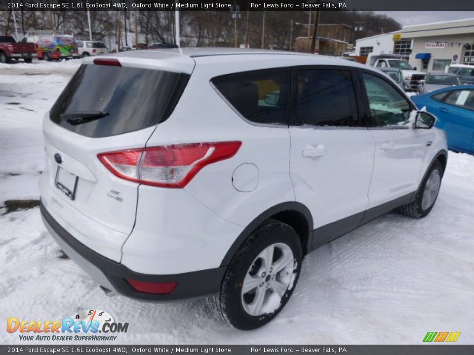 2014 Ford Escape SE 1.6L EcoBoost 4WD Oxford White / Medium Light Stone Photo #8