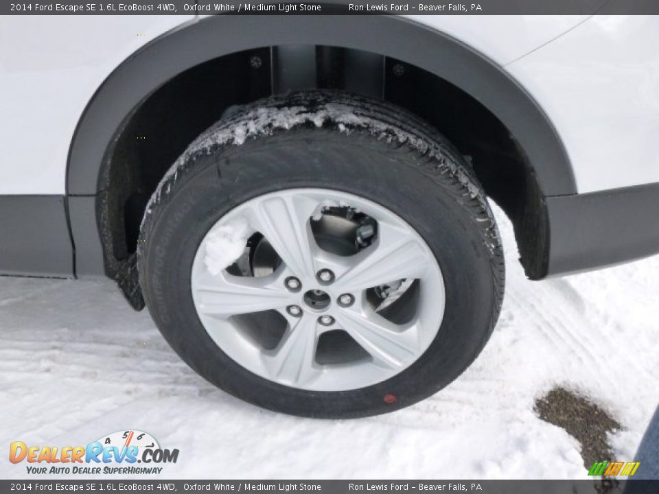 2014 Ford Escape SE 1.6L EcoBoost 4WD Oxford White / Medium Light Stone Photo #9