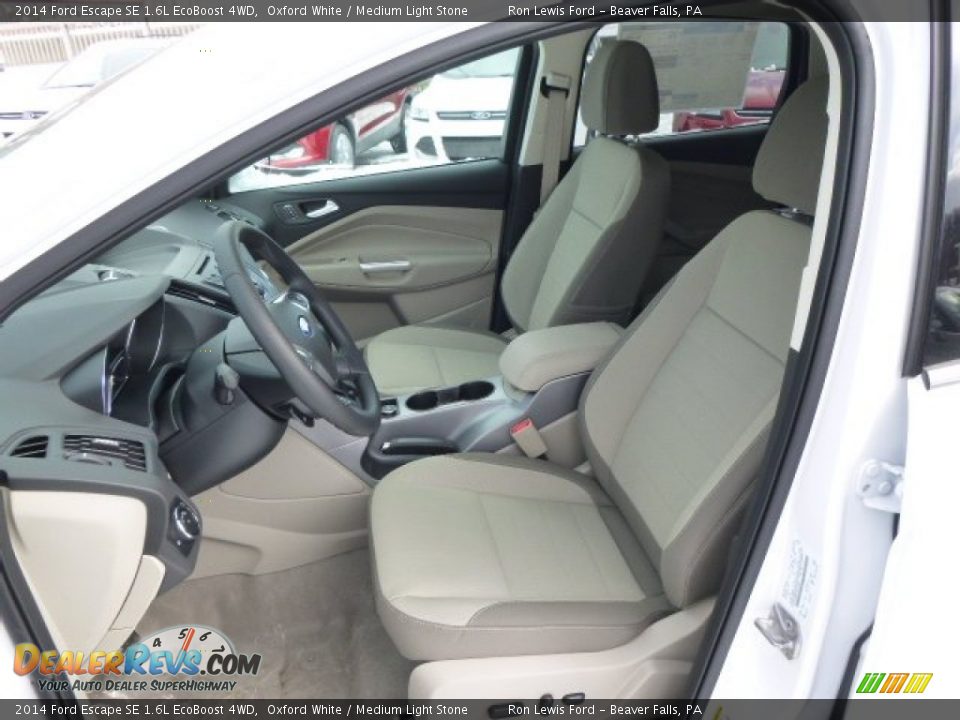 2014 Ford Escape SE 1.6L EcoBoost 4WD Oxford White / Medium Light Stone Photo #10