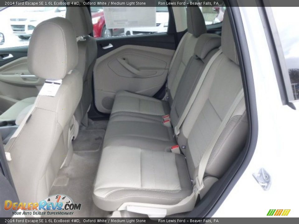 2014 Ford Escape SE 1.6L EcoBoost 4WD Oxford White / Medium Light Stone Photo #12