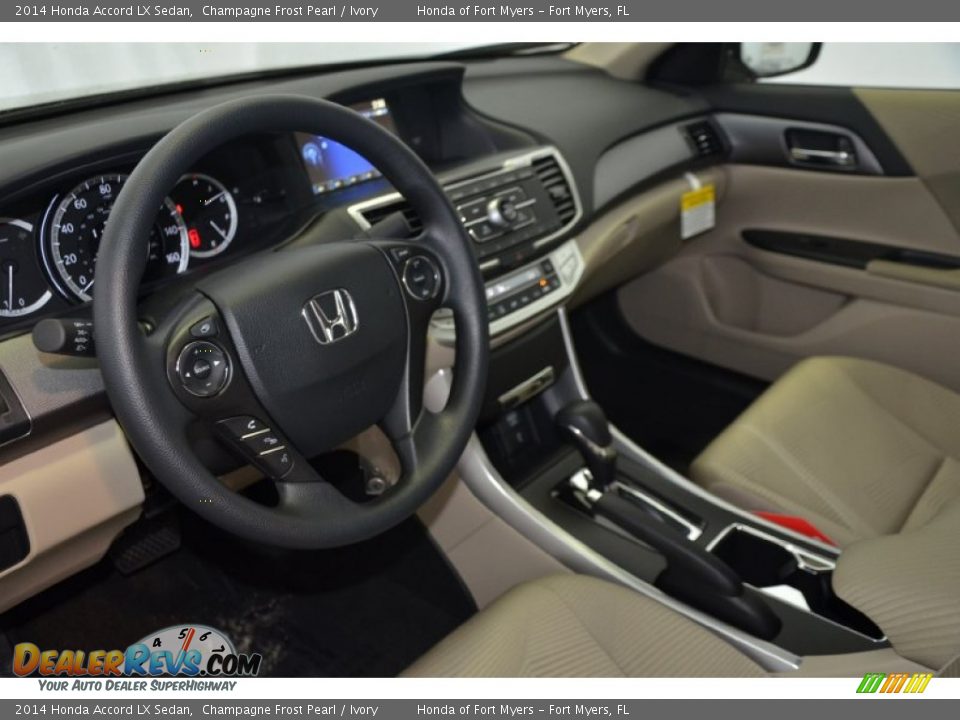 2014 Honda Accord LX Sedan Champagne Frost Pearl / Ivory Photo #16