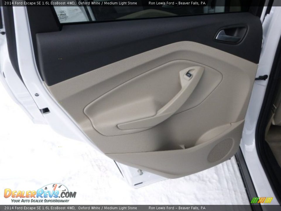 2014 Ford Escape SE 1.6L EcoBoost 4WD Oxford White / Medium Light Stone Photo #13