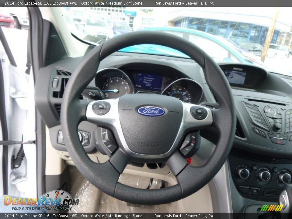 2014 Ford Escape SE 1.6L EcoBoost 4WD Oxford White / Medium Light Stone Photo #19