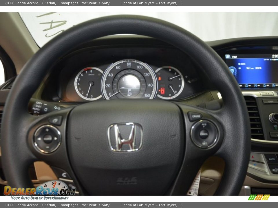 2014 Honda Accord LX Sedan Champagne Frost Pearl / Ivory Photo #25