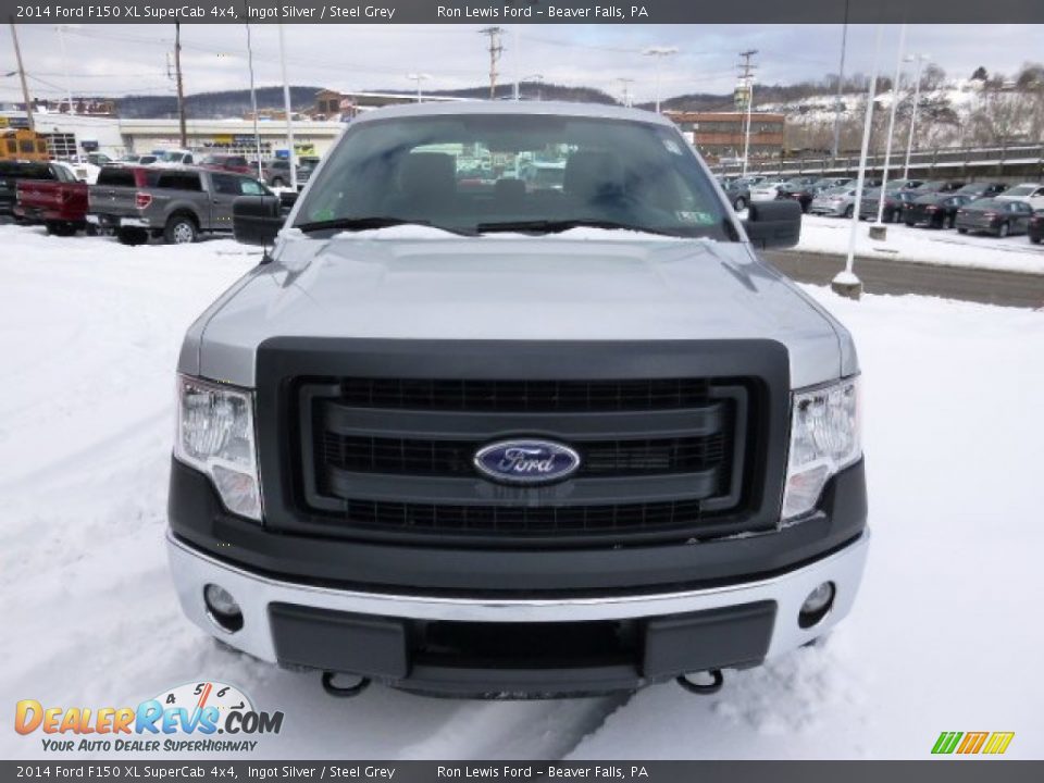 2014 Ford F150 XL SuperCab 4x4 Ingot Silver / Steel Grey Photo #3