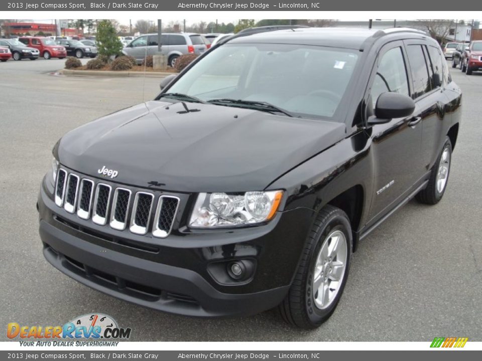 2013 Jeep Compass Sport Black / Dark Slate Gray Photo #1