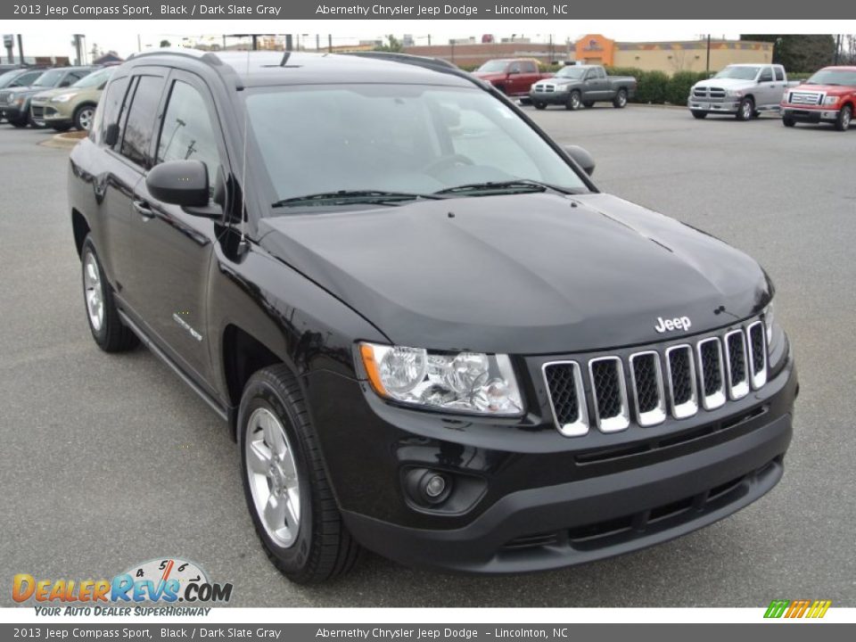 2013 Jeep Compass Sport Black / Dark Slate Gray Photo #2