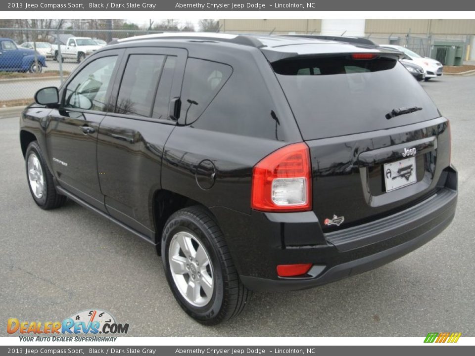 2013 Jeep Compass Sport Black / Dark Slate Gray Photo #4