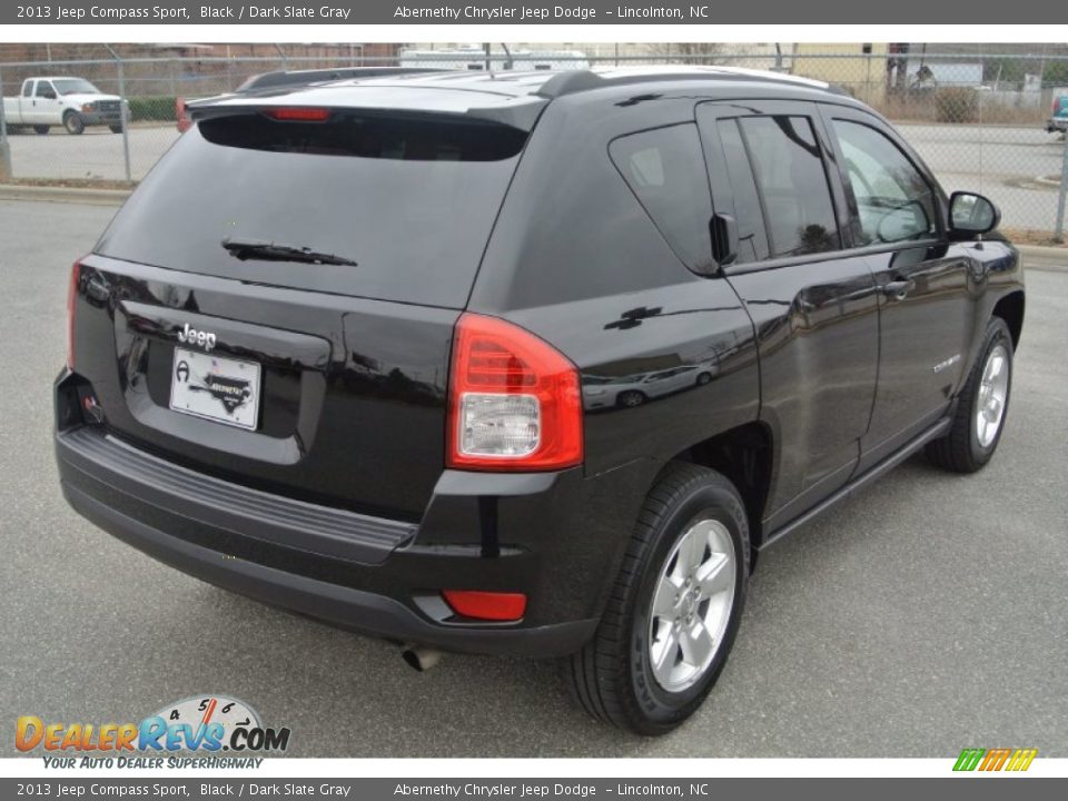 2013 Jeep Compass Sport Black / Dark Slate Gray Photo #5
