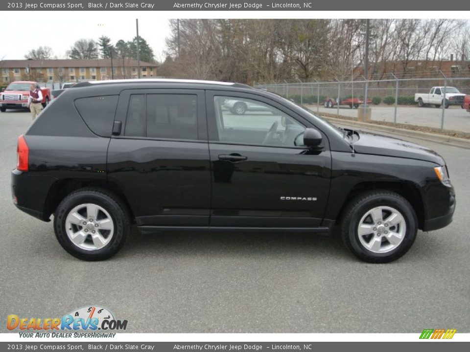 2013 Jeep Compass Sport Black / Dark Slate Gray Photo #6