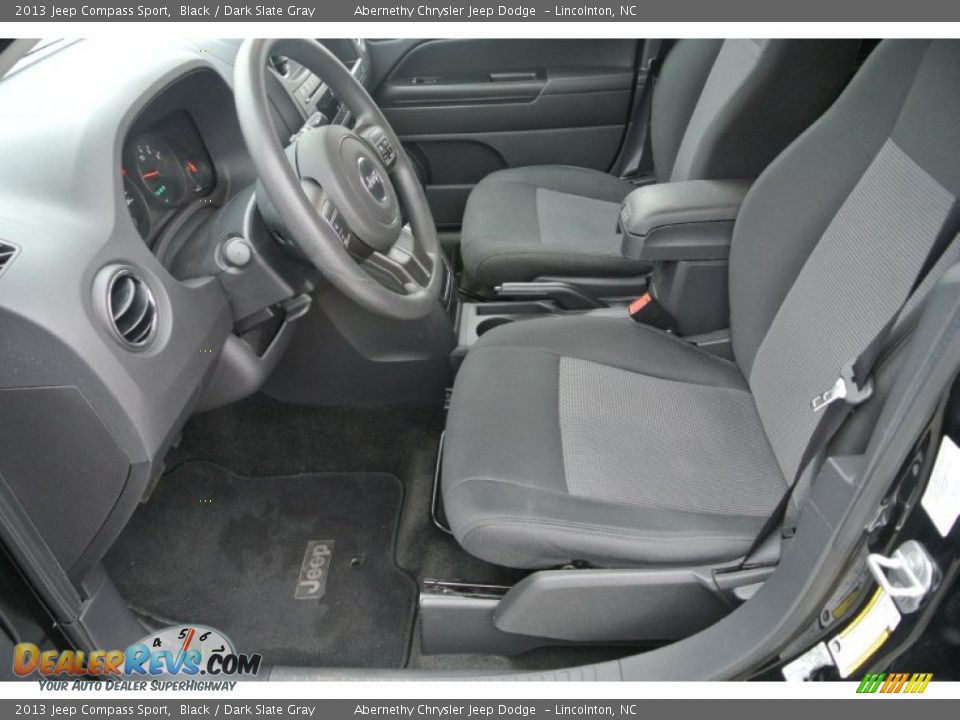 2013 Jeep Compass Sport Black / Dark Slate Gray Photo #8