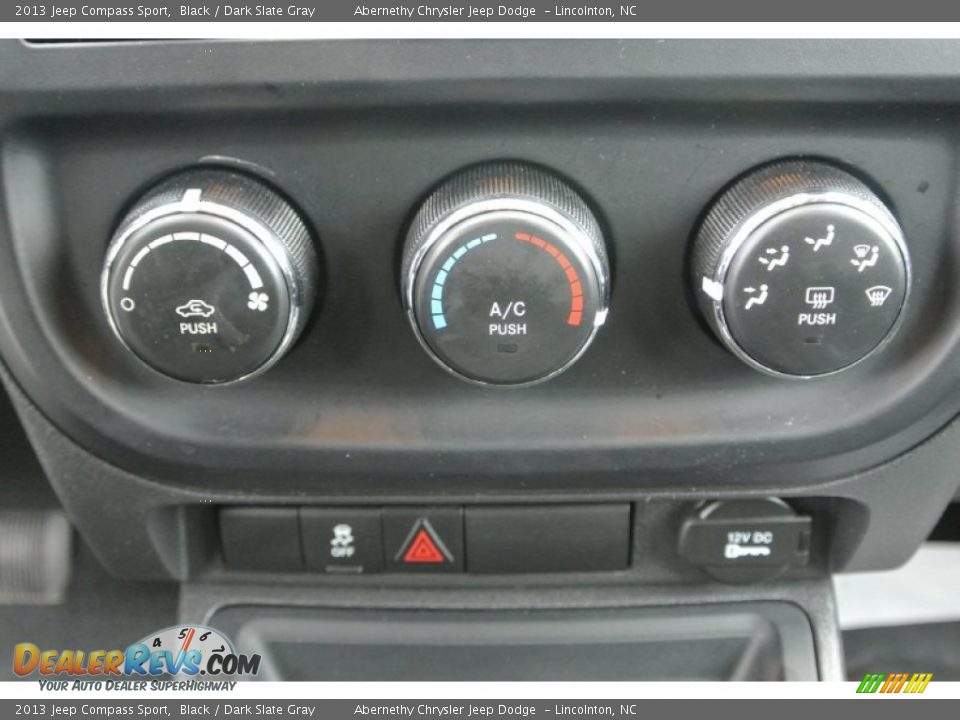 2013 Jeep Compass Sport Black / Dark Slate Gray Photo #13