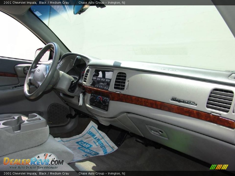 2001 Chevrolet Impala Black / Medium Gray Photo #19