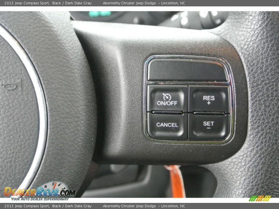 2013 Jeep Compass Sport Black / Dark Slate Gray Photo #16