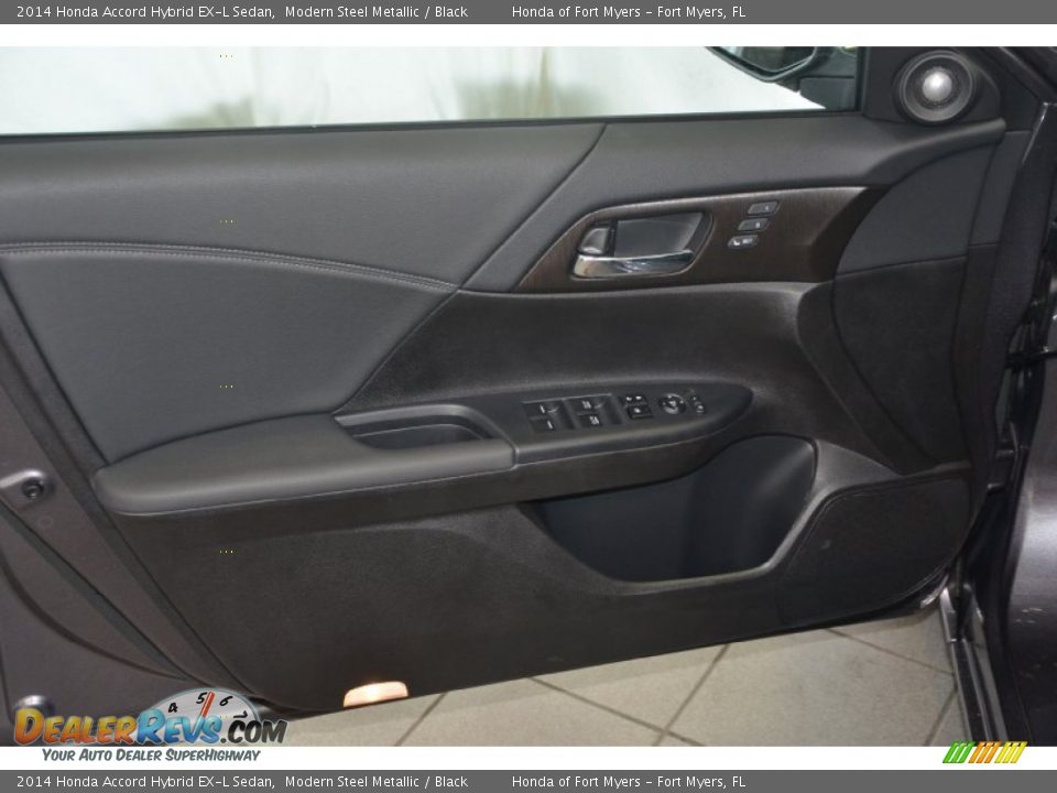 2014 Honda Accord Hybrid EX-L Sedan Modern Steel Metallic / Black Photo #10