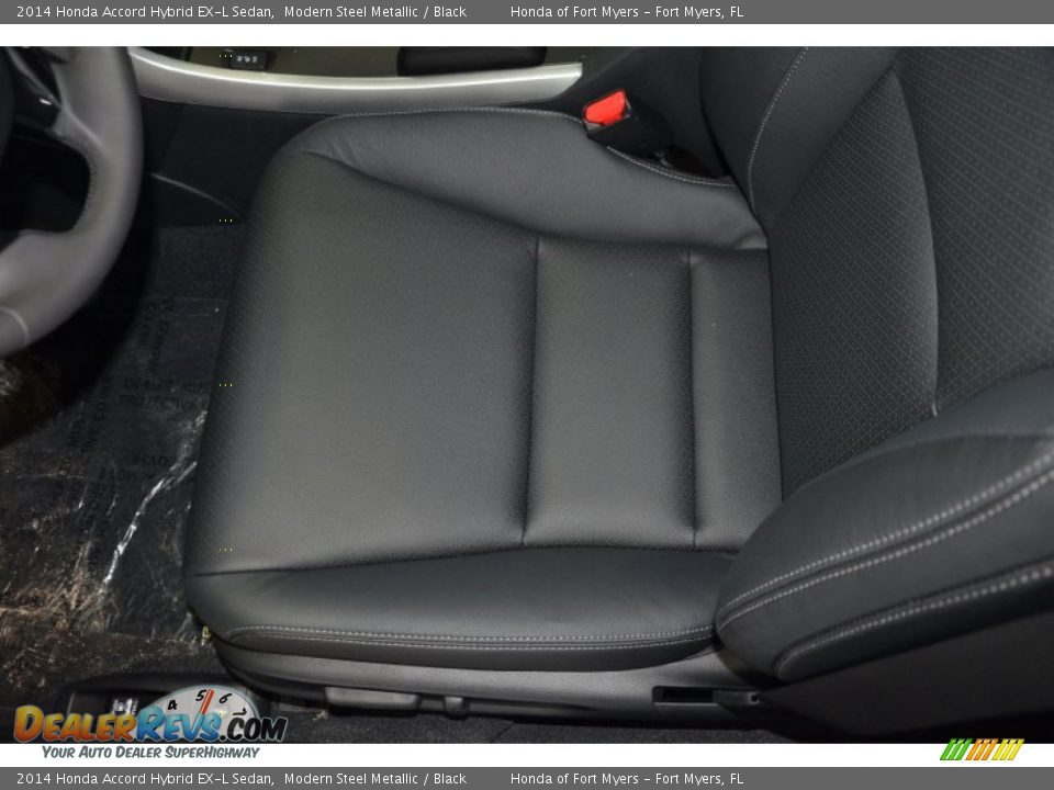 2014 Honda Accord Hybrid EX-L Sedan Modern Steel Metallic / Black Photo #12