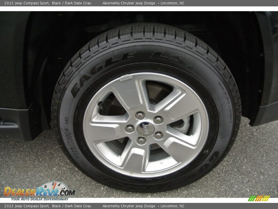 2013 Jeep Compass Sport Black / Dark Slate Gray Photo #22