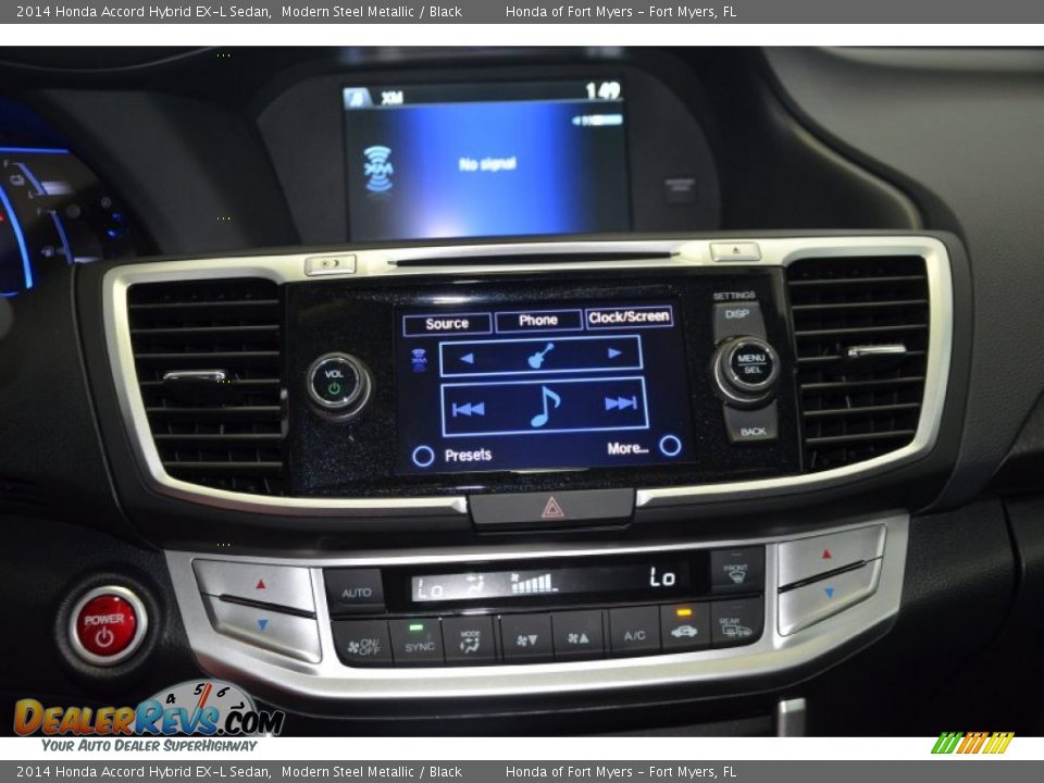 2014 Honda Accord Hybrid EX-L Sedan Modern Steel Metallic / Black Photo #16