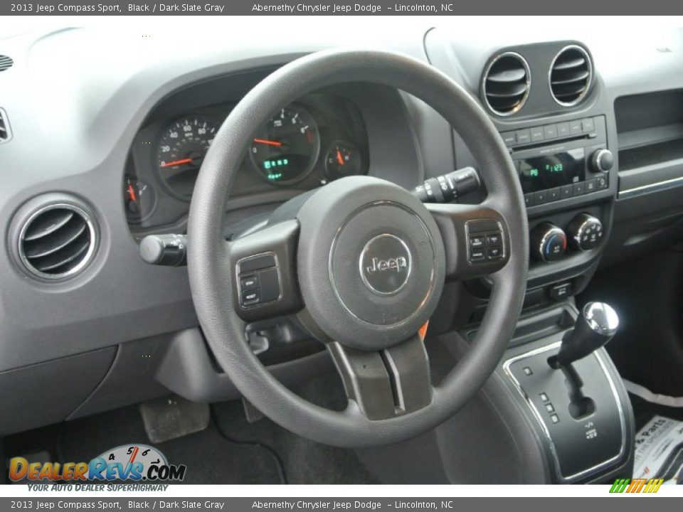 2013 Jeep Compass Sport Black / Dark Slate Gray Photo #24