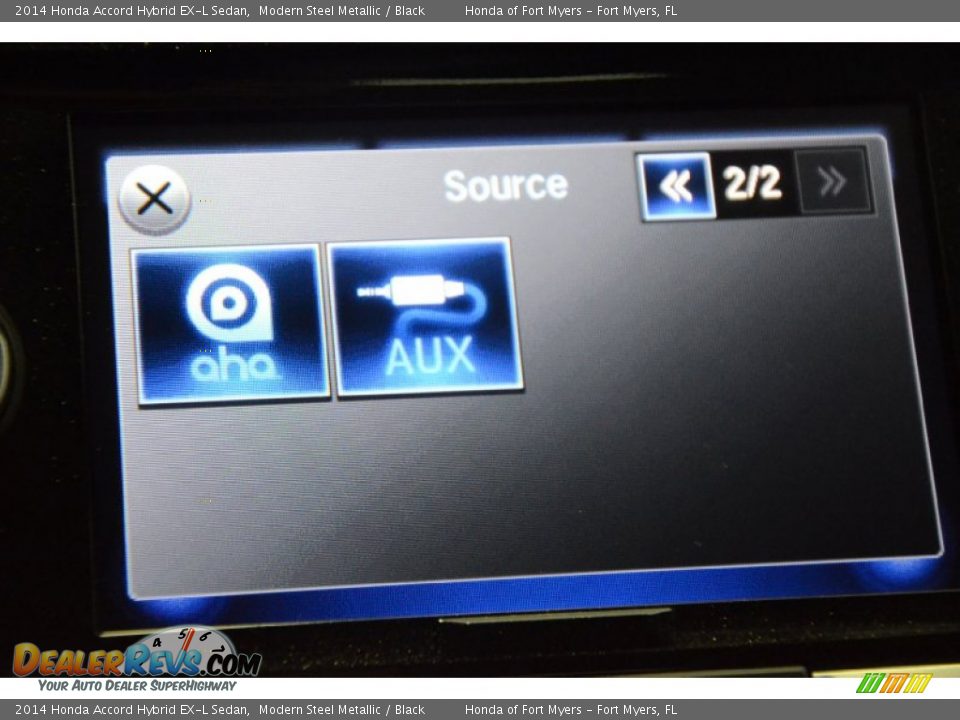 2014 Honda Accord Hybrid EX-L Sedan Modern Steel Metallic / Black Photo #18