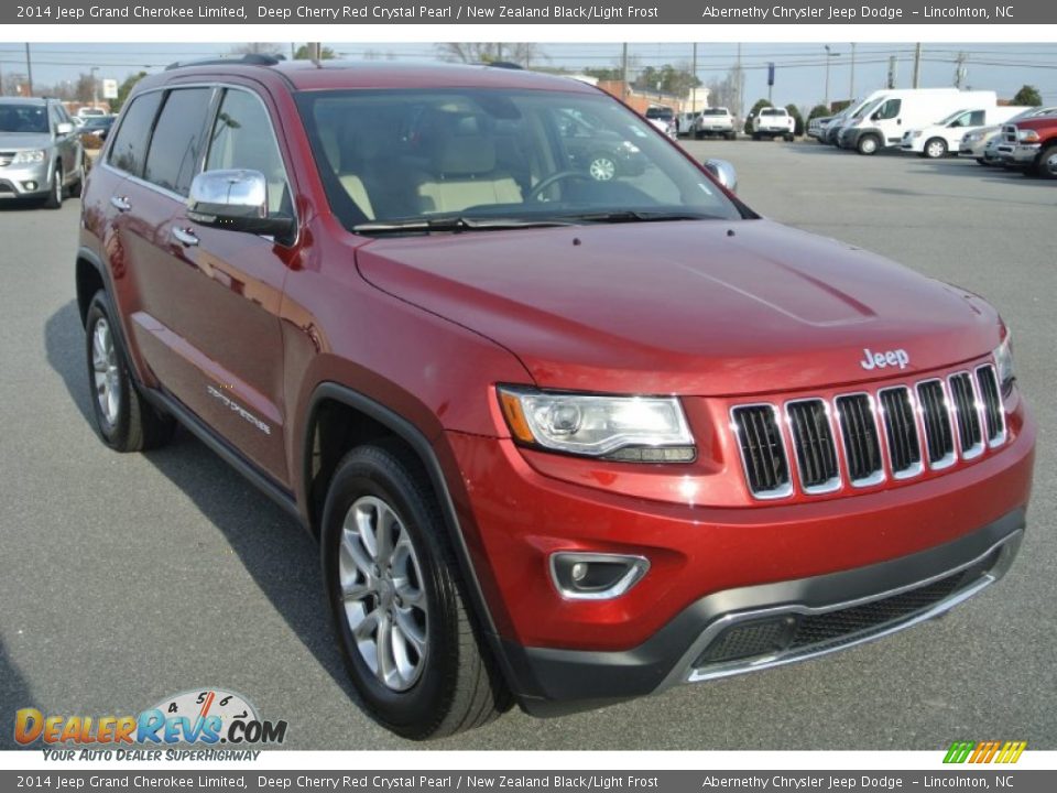 2014 Jeep Grand Cherokee Limited Deep Cherry Red Crystal Pearl / New Zealand Black/Light Frost Photo #2