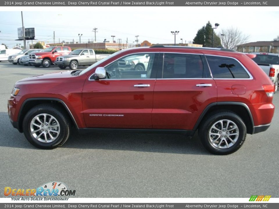 2014 Jeep Grand Cherokee Limited Deep Cherry Red Crystal Pearl / New Zealand Black/Light Frost Photo #3