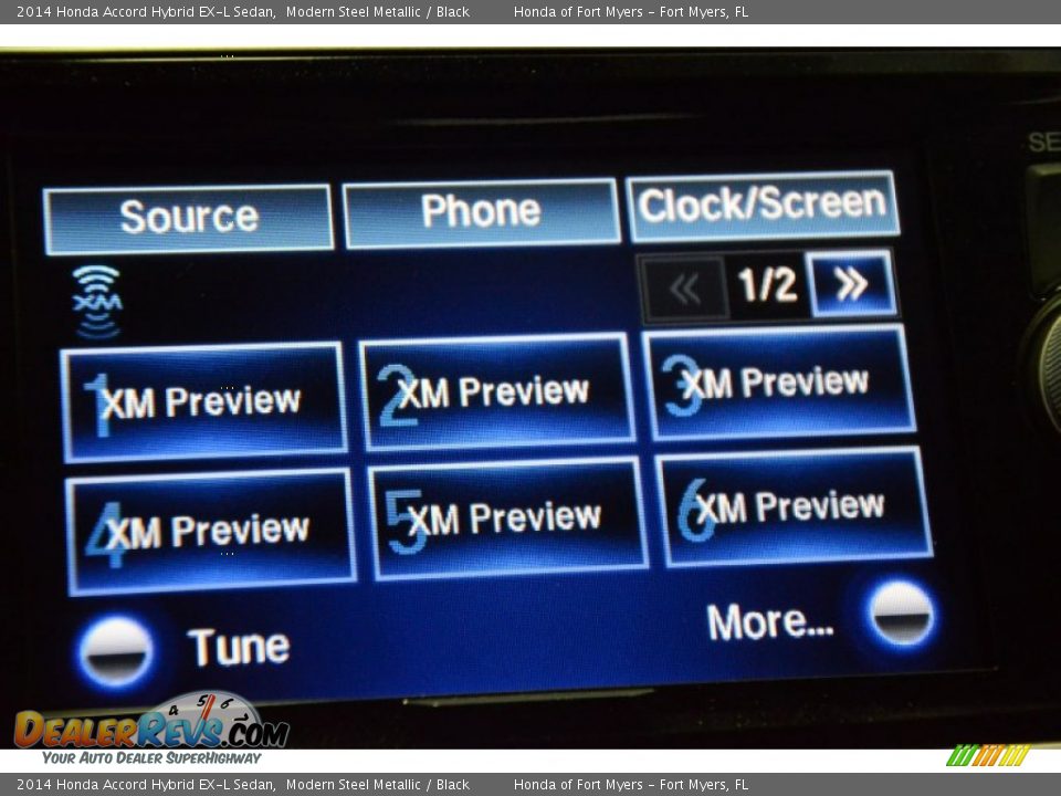 2014 Honda Accord Hybrid EX-L Sedan Modern Steel Metallic / Black Photo #20