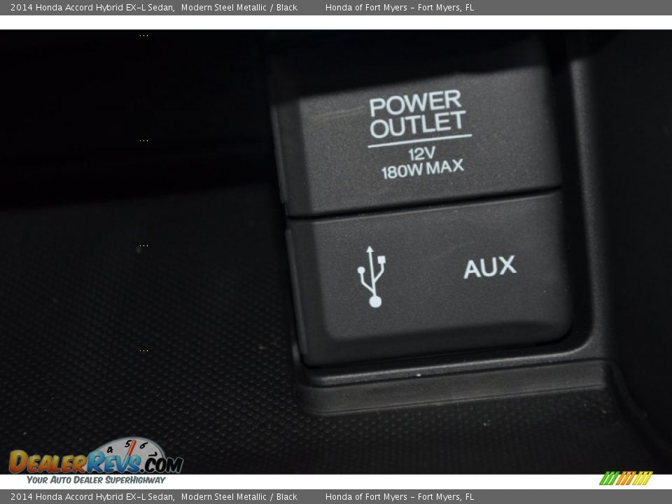 2014 Honda Accord Hybrid EX-L Sedan Modern Steel Metallic / Black Photo #23