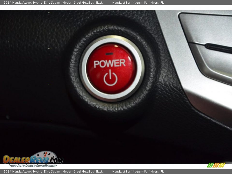 2014 Honda Accord Hybrid EX-L Sedan Modern Steel Metallic / Black Photo #24