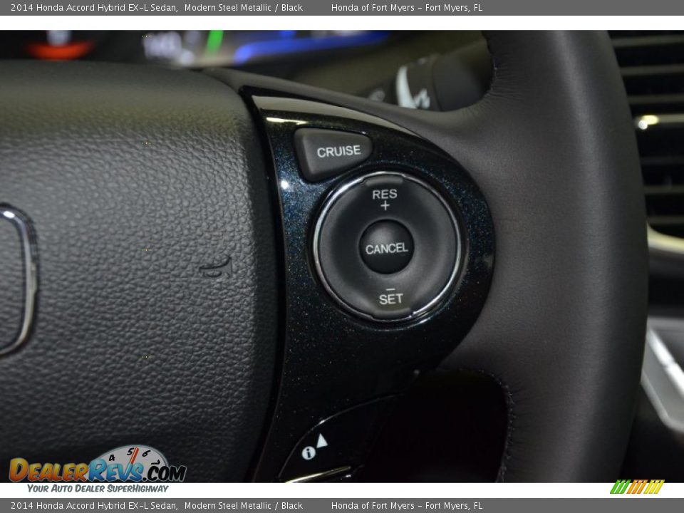 2014 Honda Accord Hybrid EX-L Sedan Modern Steel Metallic / Black Photo #26
