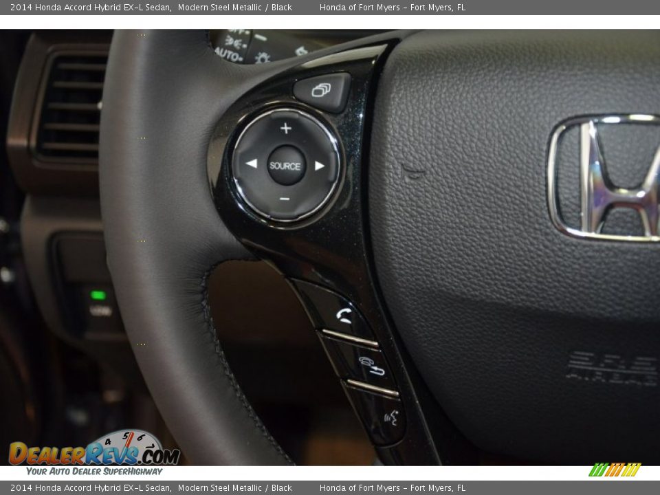 2014 Honda Accord Hybrid EX-L Sedan Modern Steel Metallic / Black Photo #27