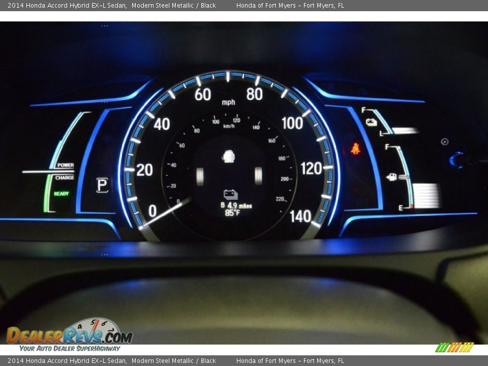2014 Honda Accord Hybrid EX-L Sedan Modern Steel Metallic / Black Photo #28
