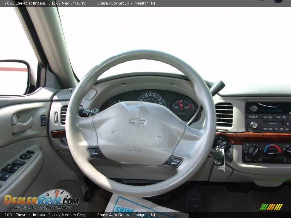 2001 Chevrolet Impala Black / Medium Gray Photo #23