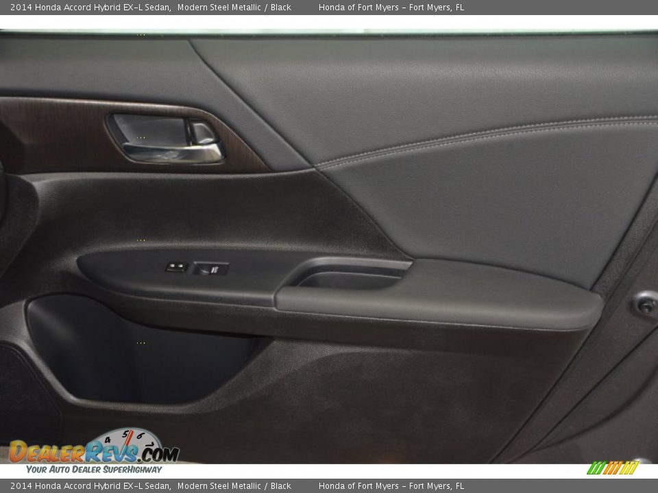 2014 Honda Accord Hybrid EX-L Sedan Modern Steel Metallic / Black Photo #35