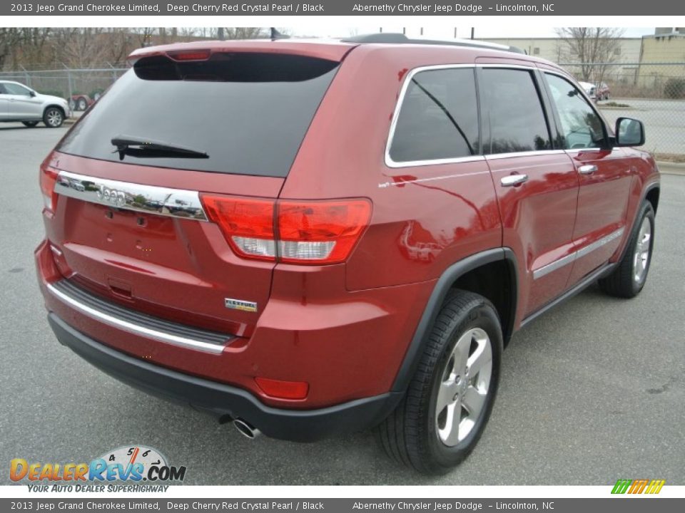 2013 Jeep Grand Cherokee Limited Deep Cherry Red Crystal Pearl / Black Photo #4