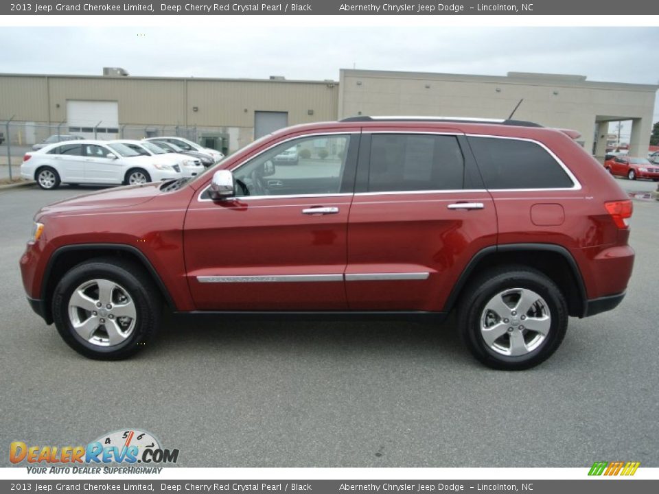 2013 Jeep Grand Cherokee Limited Deep Cherry Red Crystal Pearl / Black Photo #6