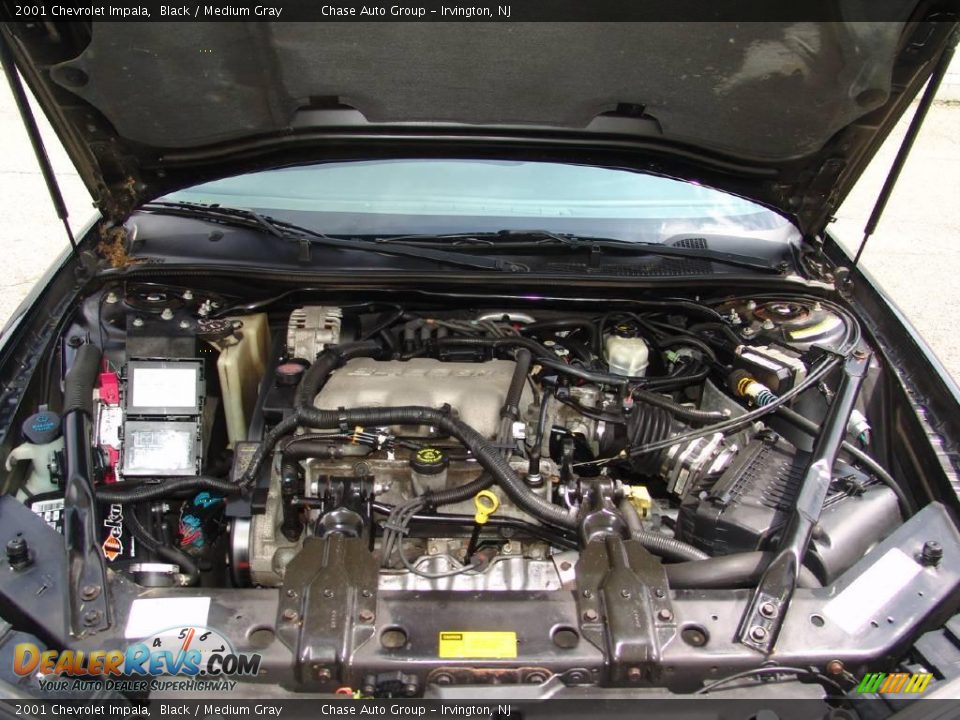 2001 Chevrolet Impala Black / Medium Gray Photo #27