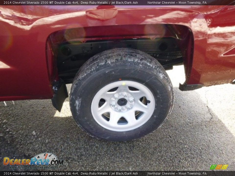 2014 Chevrolet Silverado 1500 WT Double Cab 4x4 Deep Ruby Metallic / Jet Black/Dark Ash Photo #9