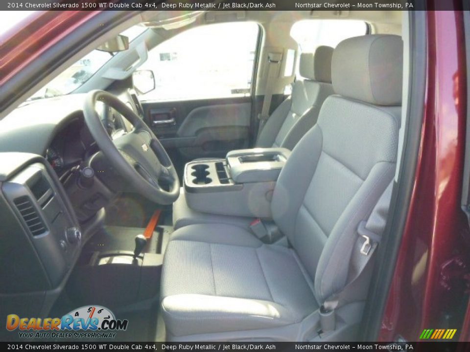 2014 Chevrolet Silverado 1500 WT Double Cab 4x4 Deep Ruby Metallic / Jet Black/Dark Ash Photo #10