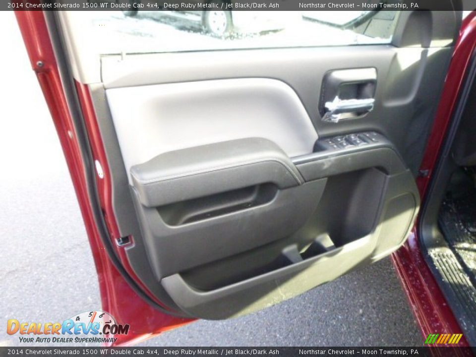2014 Chevrolet Silverado 1500 WT Double Cab 4x4 Deep Ruby Metallic / Jet Black/Dark Ash Photo #11