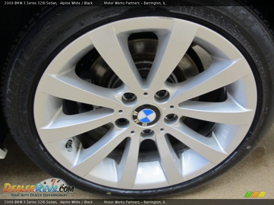2009 BMW 3 Series 328i Sedan Alpine White / Black Photo #13