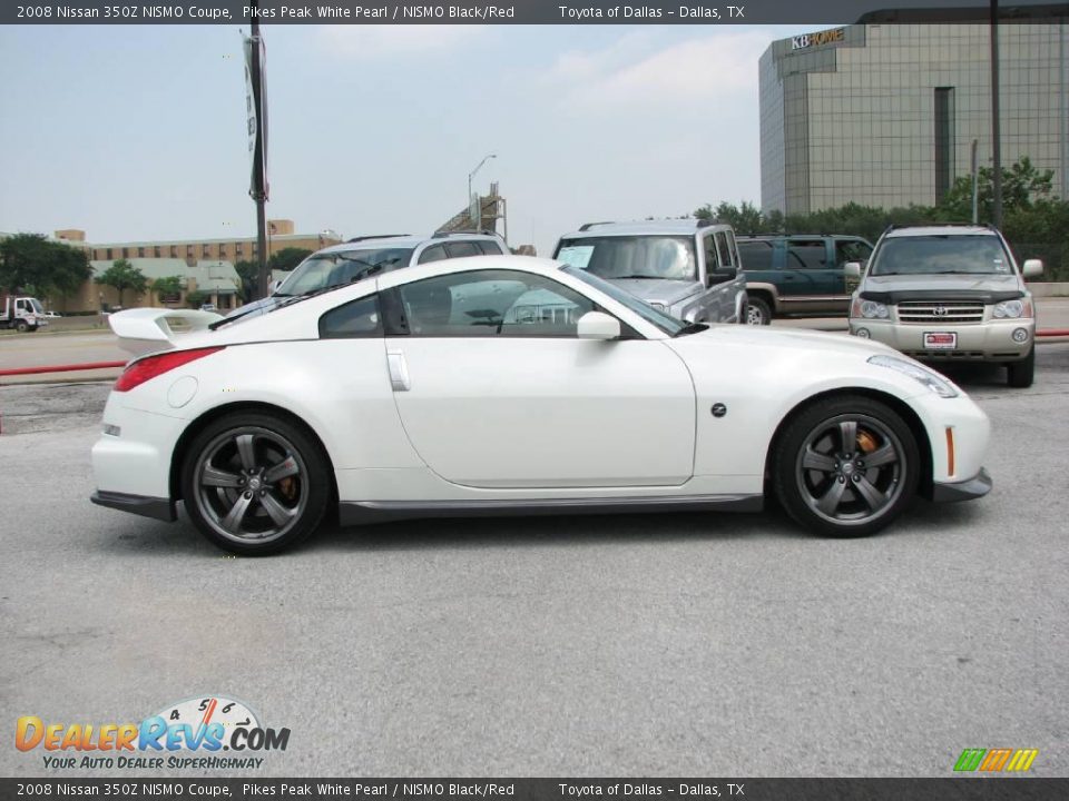 2008 Nissan 350Z NISMO Coupe Pikes Peak White Pearl / NISMO Black/Red Photo #5