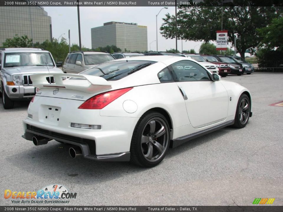 2008 Nissan 350Z NISMO Coupe Pikes Peak White Pearl / NISMO Black/Red Photo #6