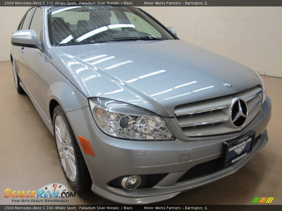 2009 Mercedes-Benz C 300 4Matic Sport Palladium Silver Metallic / Black Photo #1