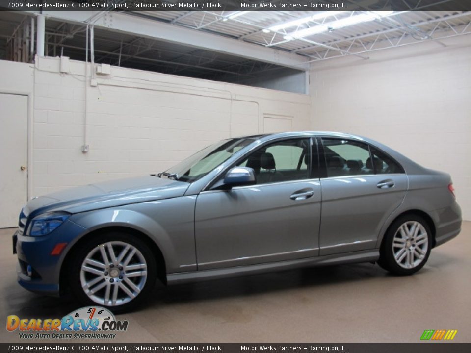 2009 Mercedes-Benz C 300 4Matic Sport Palladium Silver Metallic / Black Photo #4