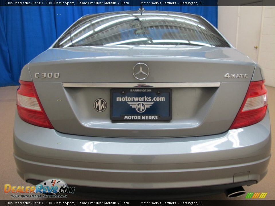 2009 Mercedes-Benz C 300 4Matic Sport Palladium Silver Metallic / Black Photo #6
